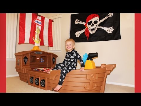 Michael's New Pirate Ship Bed!!!