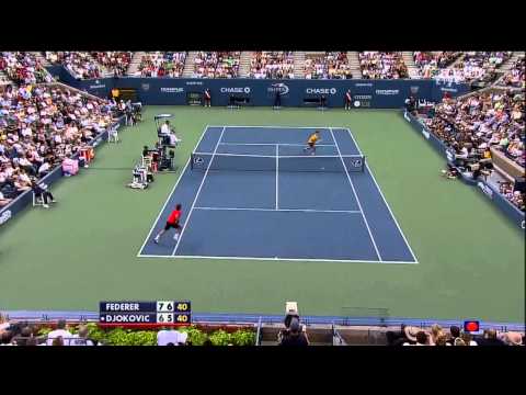 Federer vs Djokovic - US Open SF 2009 Highlights [HD]