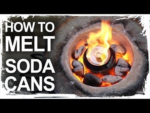 Melting Cans With The Mini Metal Foundry