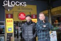 Darran Smith and Steve Schreuder, new owners of Clocks cafe at Flinders St station.