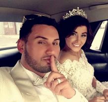 Salim Mehajer and his wife Aysha during their lavish wedding in August last year. 