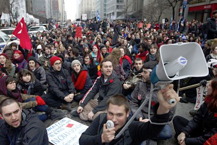 Student struggle and assemblies of neighbourhoods