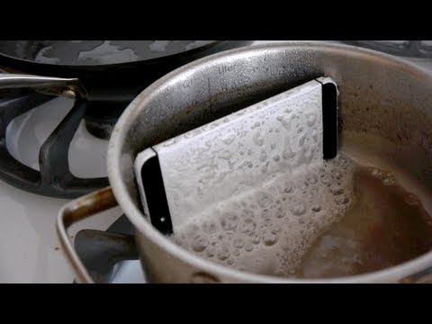 iPhone 5 Dissolves in a Sodium Hydroxide Test - Will it Survive?