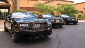 Rolls-Royce chose to launch the new car in Las Vegas. 