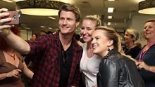The Bachelor Richie Strahan visits Fairfax Media office at One Darling Island. 10th August 2016. Photo: Janie Barrett