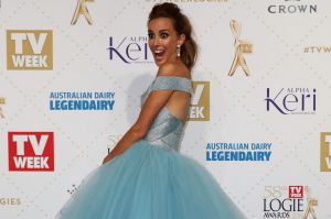 From designer to discount: Bec Judd, pictured here at the Logies in May wearing a designer J'Aton gown, can't get enough ...