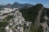 RIO DE JANEIRO, BRAZIL - JULY 04:  Hillside 'favela' communities stand in the foreground on July 4, 2016 in Rio de ...