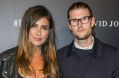 The Upside founder Jodhi Meares and her husband Nicholas Finn Tsindos walk the David Jones spring-summer 2016 launch ...