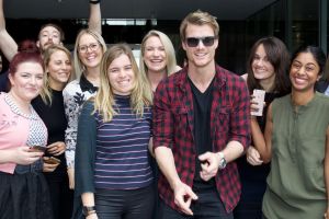 The Bachelor Richie Strahan visits the Fairfax Media office in Pyrmont on Wednesday, August 11, 2016. 