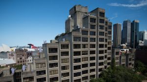 Save or demolish: The exterior of the Sirius public housing building at 36-50 Cumberland Street, The Rocks.  