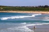 Taking a dip- Beach-goers enjoy the balmy conditions with warm Spring weather at Maroubra Beach in Sydney, Australia.