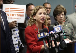 Congresswoman Debbie Wasserman Schultz, D-Fla., speaks during a news conference, Tuesday, July 5, 2016, in Fort Lauderdale, Fla.