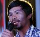 Boxing star Manny Pacquiao on the campaign trail earlier this year.