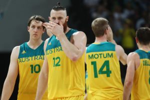 Narrow loss does not satisfy Boomers: Cameron Bairstow, Aron Baynes, Brock Motum and Matthew Dellavedova after Australia ...