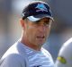 Staying on: Cronulla coach Shane Flanagan.