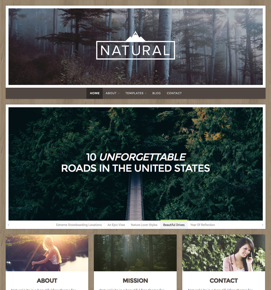 natural-lite-wordpress-theme