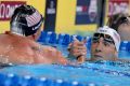 End of an era: Michael Phelps (right) and Ryan Lochte came in 1-2 in their final bout on US soil in the 200m individual ...