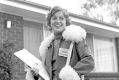 An Australian census collector in 1976.