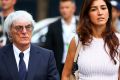 F1 supremo Bernie Ecclestone with his wife Fabiana Flosi.