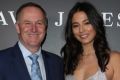 New Zealand Prime Minister John Key with David Jones ambassador Jessica Gomes.