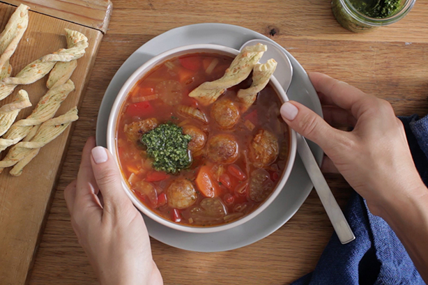 Our ultimate meatball soup