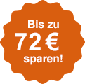 Jetzt bis zu 72 € sparen!