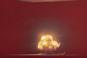 File - At 5:29:45 July 16, 1945 Los Alamos scientists successfully conducted the world’s first nuclear weapons test, as part of the Manhattan Project.. The test, which Robert Oppenheimer named "Trinity" after a line from a poem by John Donne, produced a blast equivalent to 21,000 tons of TNT.