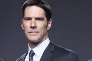 Thomas Gibson (centre) with the Criminal Minds cast.