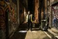 Pest controller David Gay at work in one of Melbourne's laneways.