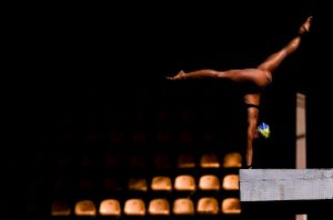  Ingrid de Oliveira of Brazil practices on the Women's 10m Platform at the Maria Lenk Aquatics Centre in the Olympic ...