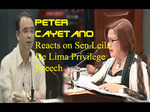 Leila Delima vs Alan Peter Cayetano Privilege Speech on Senate August 2, 2016