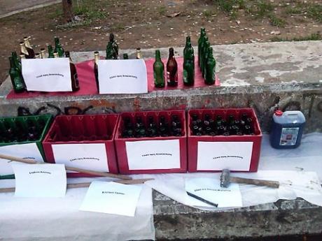 public display of daily objects considered "tools for explosives" by the greek state