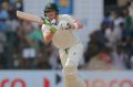 Captain's knock: Australia's Steve Smith plays forward on day two of the third Test in Colombo.