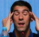 United States' Olympic swimmer Michael Phelps speaks at a news conference at the Summer Olympics in Rio de Janeiro, ...
