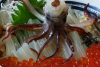 Dinner and show: Dancing squid bowl dish.