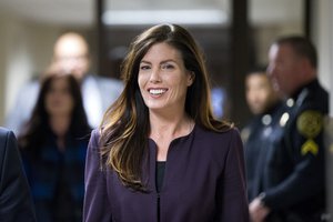 Pennsylvania Attorney General Kathleen Kane departs after her preliminary hearing Tuesday, Nov. 10, 2015, at the Montgomery County courthouse in Norristown, Pa.