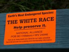 race-hate sticker placed at Cronulla Beach, Australia Day 2006