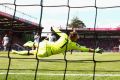 Bournemouth keeper Artur Boruc fails to stop Zlatan Ibrahimovic from scoring on his Premier League debut.