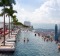 Infinity pool at Marina Bay Sands hotel in Singapore.