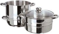 Euro Cuisine   Stove Top Steam Juicer - Stainless Steel - 8 QT