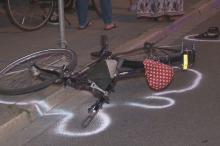 Fahrrad am Unfallort in Osnabrück. 