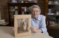 Marie MacIver with her wedding day photo.