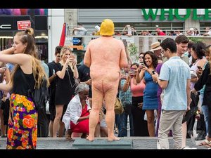 Naked truth: L.V. artist created statues of nude Trump appearing across U.S.