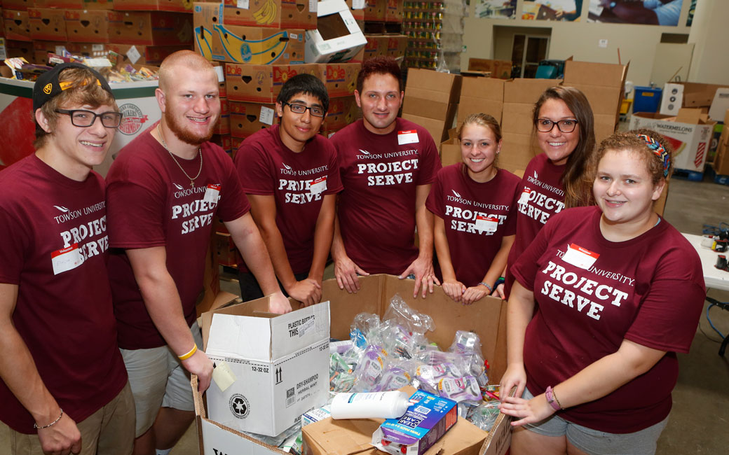 TU students involved with project serve 