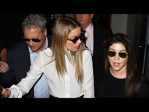 Amber Heard Looking Uncomfortable Arriving For Deposition Against Johnny Depp