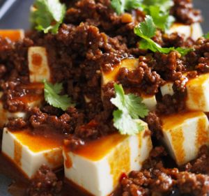 Spicy hot beef and tofu by Neil Perry.