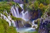 The Plitvice Lakes are laced together by waterfalls in a pocket of wooded hills in central Croatia.