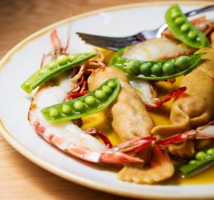 Tiger prawns at One Ford Street.