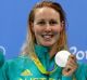 Health scare: Bronte Barratt (second from right) with Leah Neale, Emma McKeon and Tamsin Cook on the podium after the 4 ...