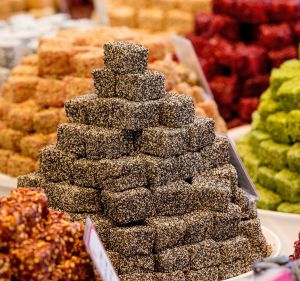 More the 65 flavours: Naheda's Choice Turkish Delights at Prahran Market.